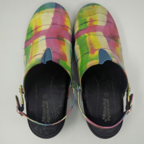 Rocky 4 Eur Sole Patent Leather Clogs for Nurses Size 7 - Picture 6 of 9